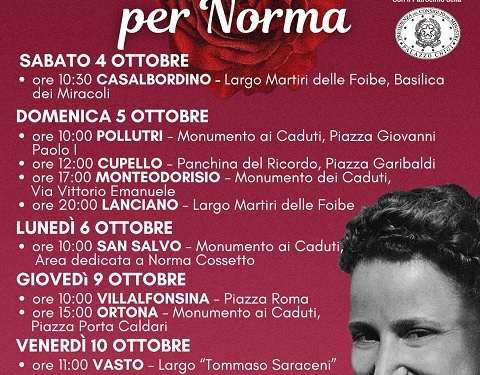 «Una rosa per Norma, un atto di memoria e di responsabilità civile»