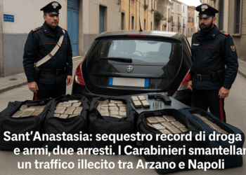 Sant’Anastasia: sequestro record di droga e armi, due arresti. I Carabinieri smantellano un traffico illecito tra Arzano e Napoli