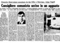 L’Unità dell’8 novembre 1980, fonte sito web Fondazione Mimmo Beneventano