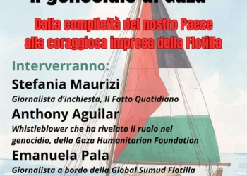 Un evento per rompere il silenzio su Gaza: a Reggio Emilia il dibattito con Stefania Maurizi, la Flotilla e le denunce ONU