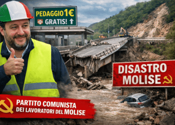 Molise nel caos, il PCL attacca Salvini: “Pedaggio gratis e opere inutili mentre frane e ponti isolano il territorio”