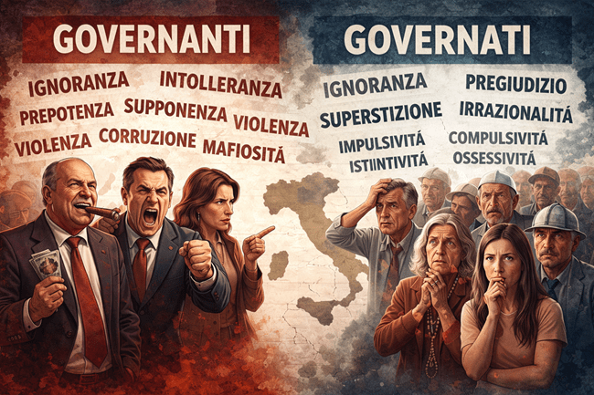 Governanti e governati, il vocabolario amaro del nostro declino