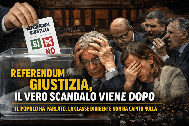 Referendum giustizia, il vero scandalo viene dopo: il popolo ha parlato, la classe dirigente non ha capito nulla