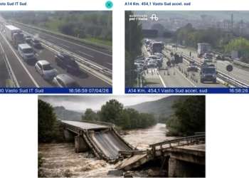 Maltempo riattiva frana ultracentenaria a Petacciato, ferrovia e autostrada bloccati tra Abruzzo e Molise
