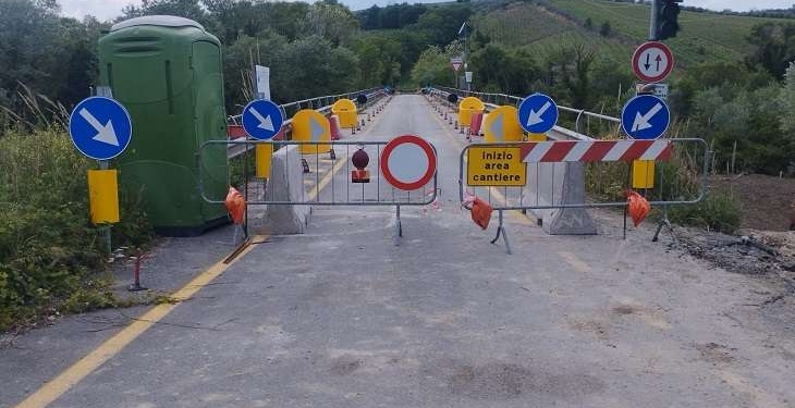 Ponte sul fiume Sinello: riapertura con ritorno al senso unico alternato
