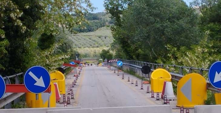 Ponte sul fiume Sinello: riapertura con ritorno al senso unico alternato