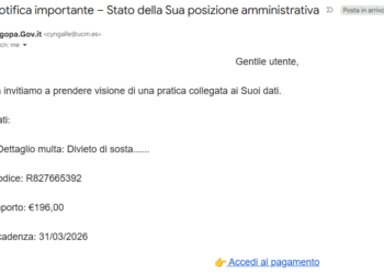 Falsa multa via email a nome di PagoPA: come riconoscere la truffa e non cadere nel phishing