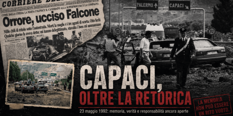 Falcone non è una corona di fiori: il 23 maggio resta una ferita aperta dello Stato (responsabile e mandante delle Stragi di mafie)