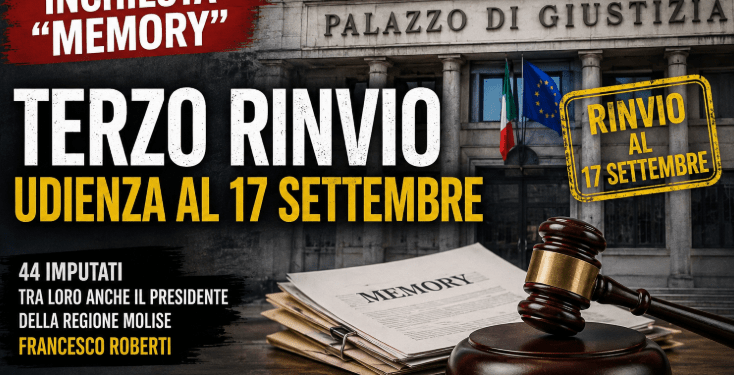Inchiesta Memory, il processo non parte: terzo rinvio e udienza spostata al 17 settembre