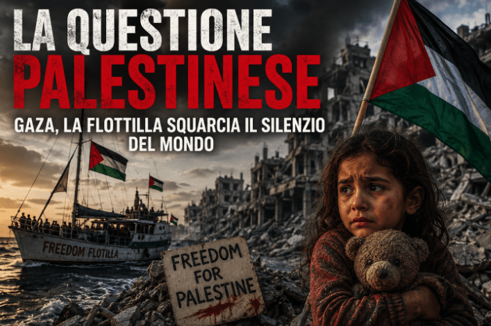Gaza, la Flottilla squarcia il silenzio: l’Occidente immobile davanti alla tragedia palestinese