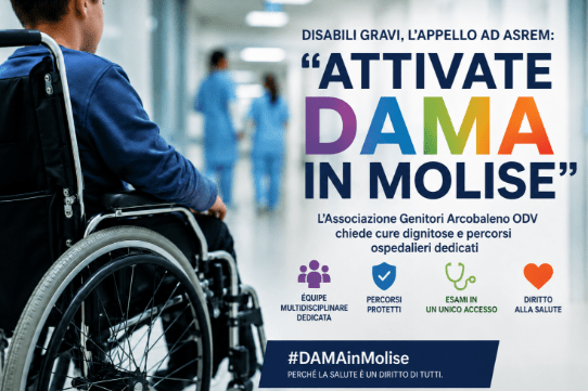 Disabili gravi, l’appello ad ASREM: “Il Molise attivi subito il progetto DAMA”