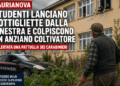 Taurianova, studenti lanciano bottigliette dalla finestra e colpiscono un anziano nell’orto
