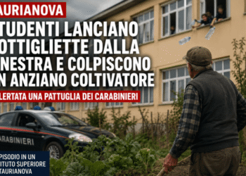 Taurianova, studenti lanciano bottigliette dalla finestra e colpiscono un anziano nell’orto