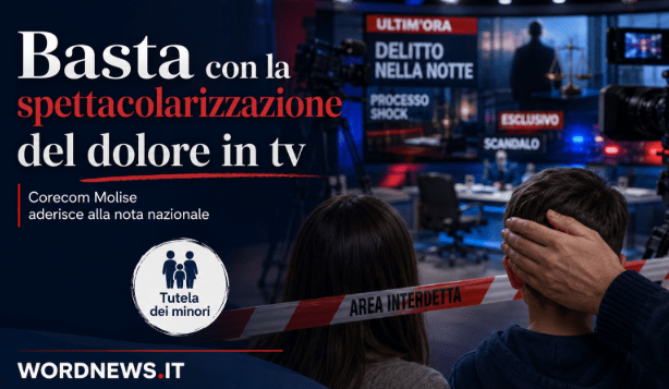 Cronaca nera in tv, il Corecom Molise dice basta: “Il dolore non può diventare spettacolo”