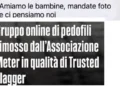 I pedocriminali trafficano sempre più senza nascondersi, esistono canali con nomi espliciti