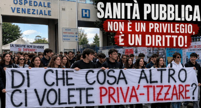 “Di che cosa altro ci volete privatizzare?”: gli studenti rompono il silenzio sulla sanità pubblica
