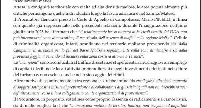 L’interdittiva antimafia a Isernia smaschera la grande bugia: il Molise non è mai stato un’isola felice