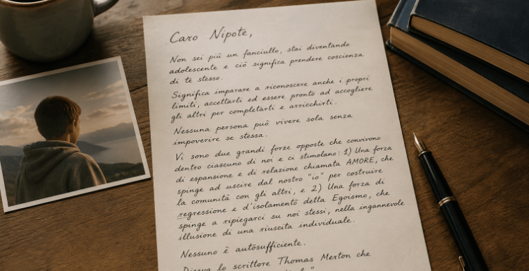Lettera a mio nipote: ora inizia il viaggio più difficile, diventare sé stessi