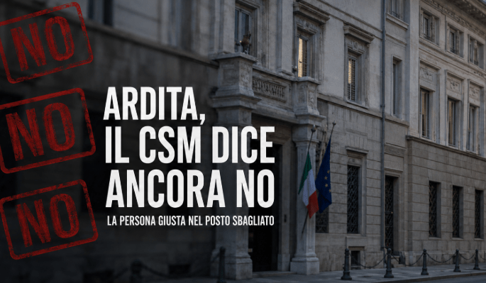 Sebastiano Ardita escluso ancora dal CSM: «La persona giusta nel posto sbagliato»