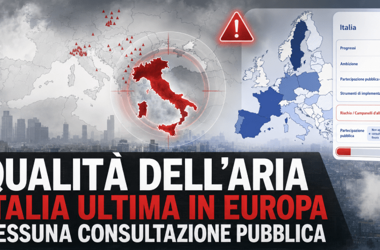Direttiva UE sulla qualità dell’aria: Italia senza consultazione pubblica