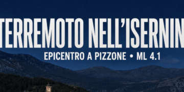Terremoto in provincia di Isernia: scossa di magnitudo 4.1 con epicentro a Pizzone