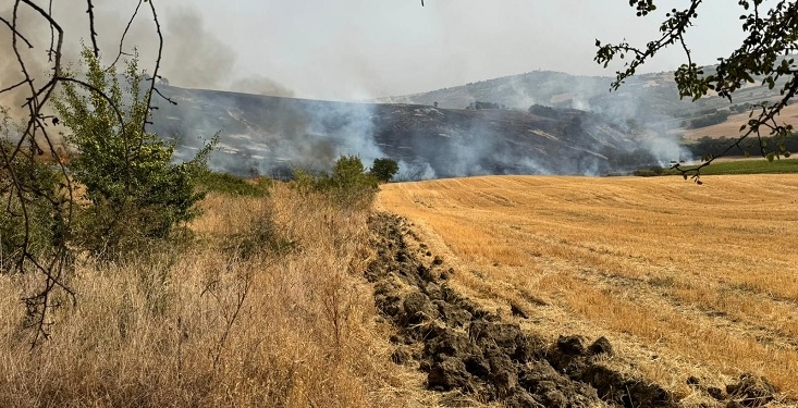 A Fresagrandinaria fiamme lambiscono abitazioni, a Furci collina devastata