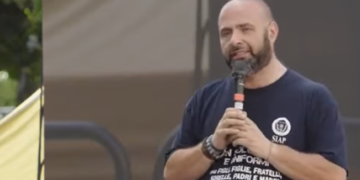 Luigi Lombardo in via D’Amelio: «Fuori la mafia dallo Stato»