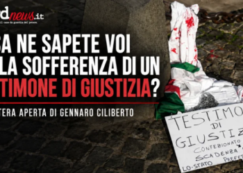Testimoni di giustizia, la lettera aperta di Gennaro Ciliberto ai vertici dello Stato